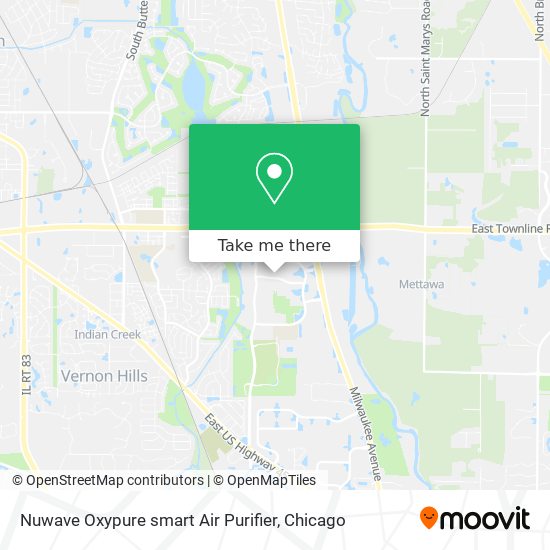 Mapa de Nuwave Oxypure smart Air Purifier