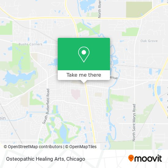 Osteopathic Healing Arts map