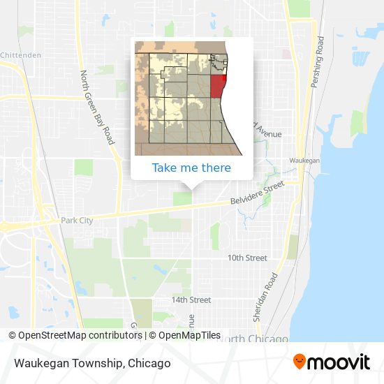 Waukegan Township map