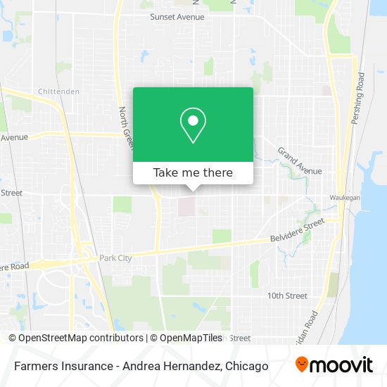 Farmers Insurance - Andrea Hernandez map