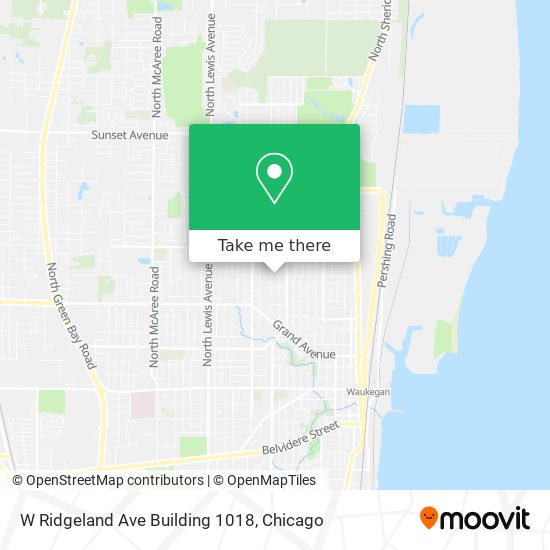 Mapa de W Ridgeland Ave Building 1018
