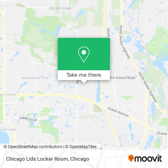 Mapa de Chicago Lids Locker Room