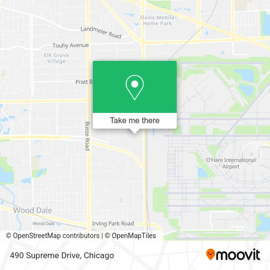 490 Supreme Drive map
