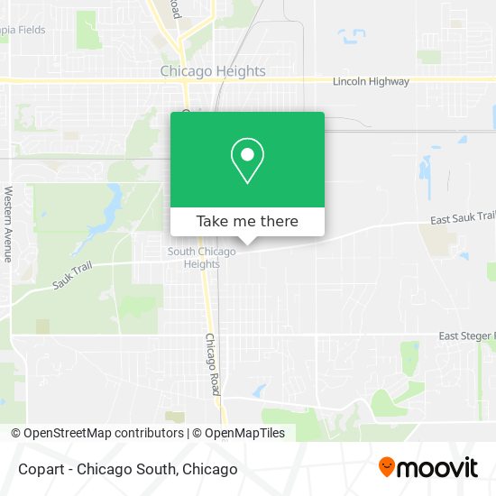 Mapa de Copart - Chicago South