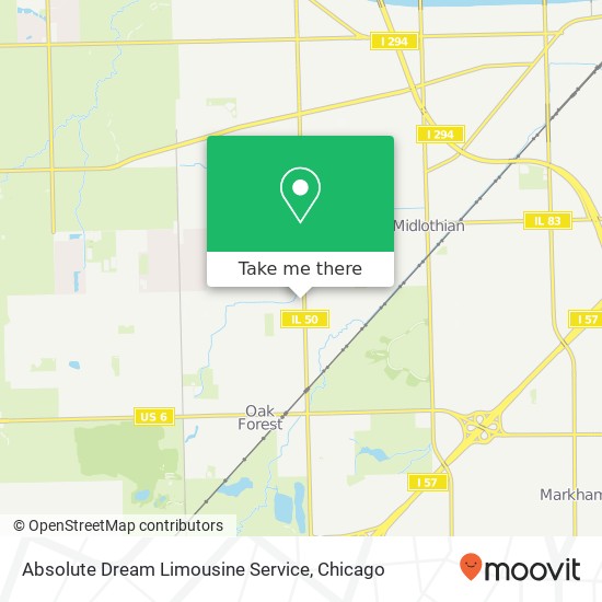 Mapa de Absolute Dream Limousine Service