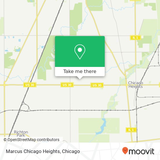 Mapa de Marcus Chicago Heights