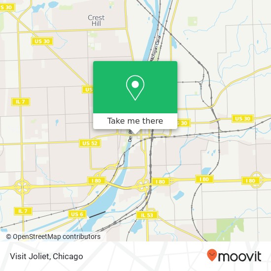 Visit Joliet map