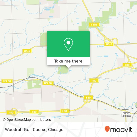 Woodruff Golf Course map