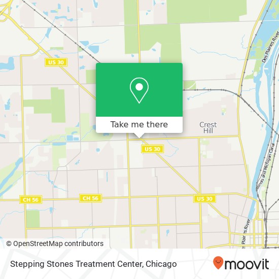 Stepping Stones Treatment Center map