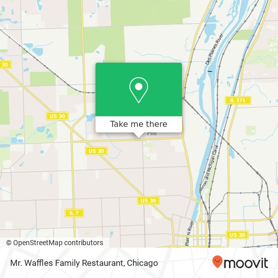 Mapa de Mr. Waffles Family Restaurant