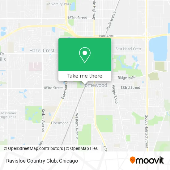 Ravisloe Country Club map