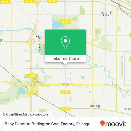 Baby Depot At Burlington Coat Factory map