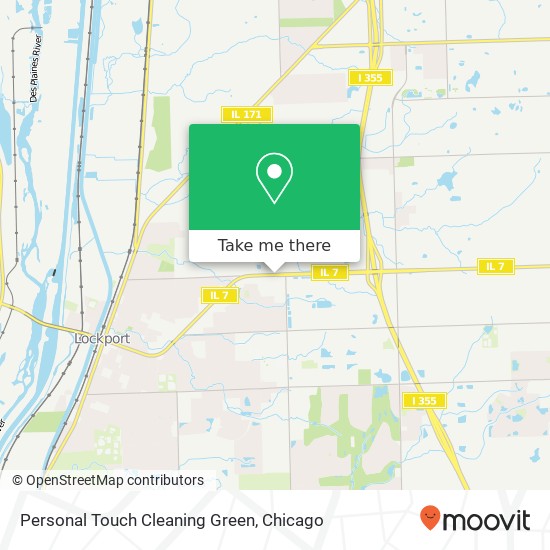Personal Touch Cleaning Green map