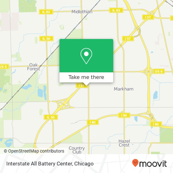 Interstate All Battery Center map