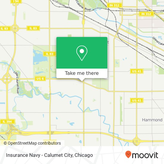 Mapa de Insurance Navy - Calumet City