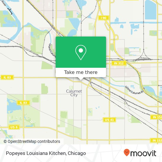 Popeyes Louisiana Kitchen map