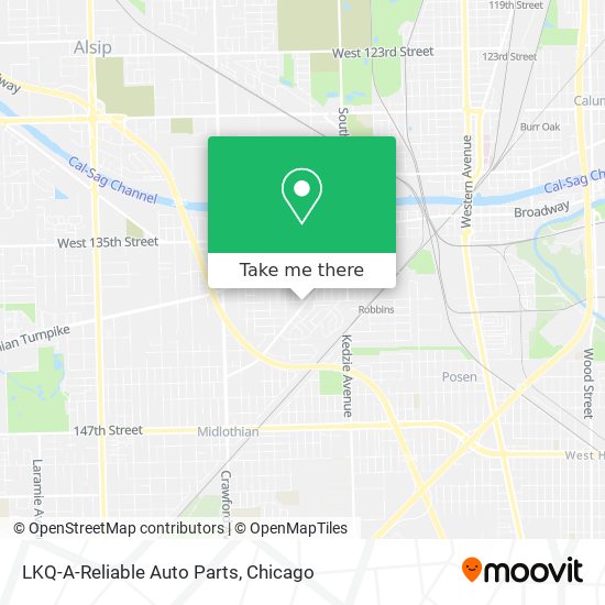 Mapa de LKQ-A-Reliable Auto Parts