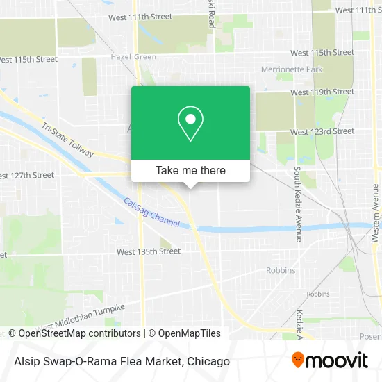 Alsip Swap-O-Rama Flea Market map