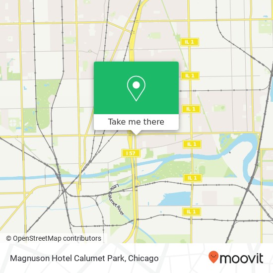 Magnuson Hotel Calumet Park map