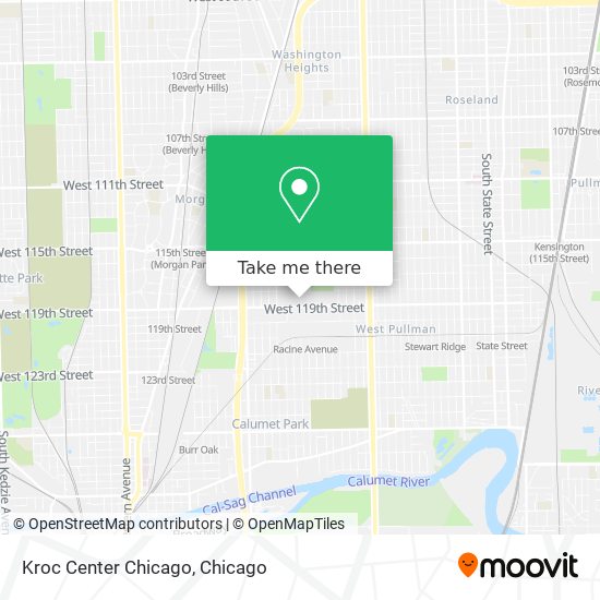 Mapa de Kroc Center Chicago