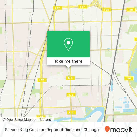 Mapa de Service King Collision Repair of Roseland