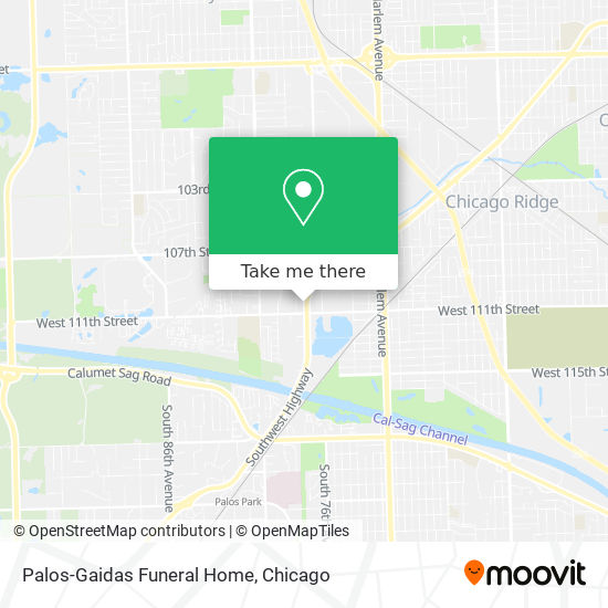 Palos-Gaidas Funeral Home map