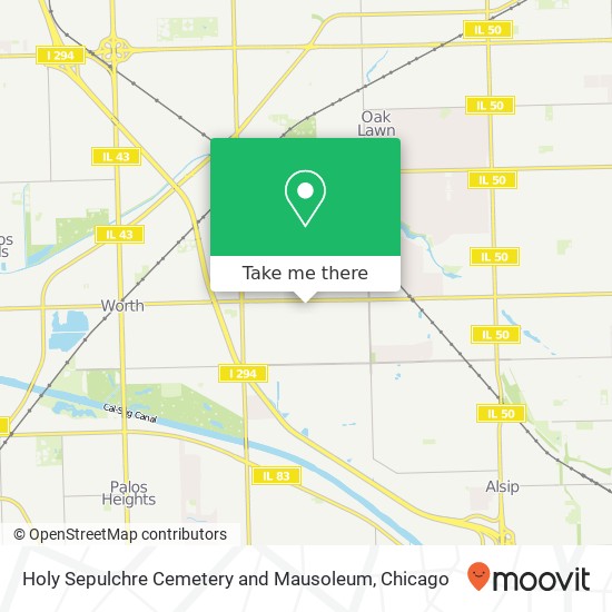 Holy Sepulchre Cemetery and Mausoleum map