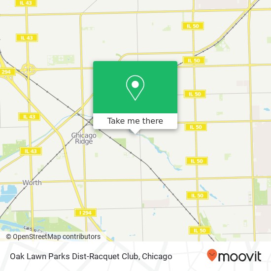 Oak Lawn Parks Dist-Racquet Club map