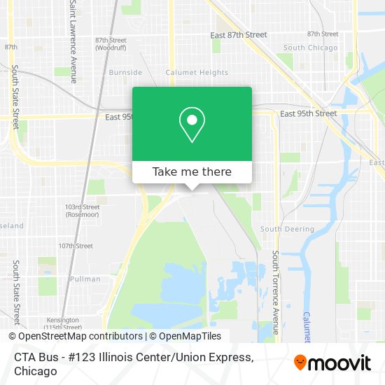 CTA Bus - #123 Illinois Center / Union Express map