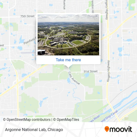 Argonne National Lab map