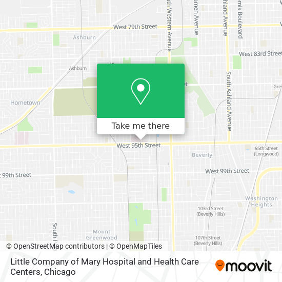 Little Company of Mary Hospital and Health Care Centers map