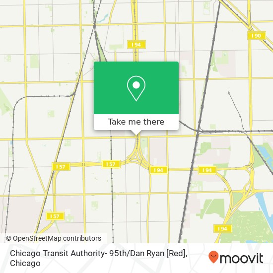 Chicago Transit Authority- 95th / Dan Ryan [Red] map