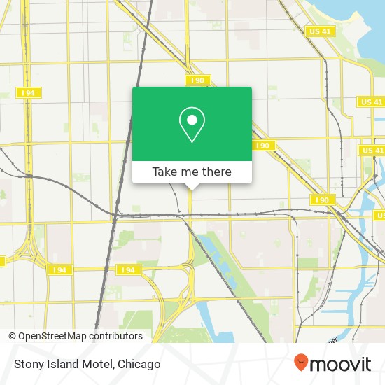 Mapa de Stony Island Motel