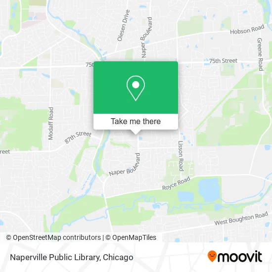 Mapa de Naperville Public Library