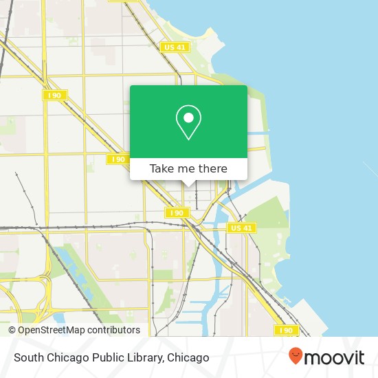 South Chicago Public Library map