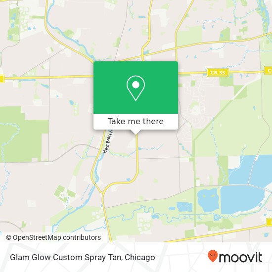 Glam Glow Custom Spray Tan map