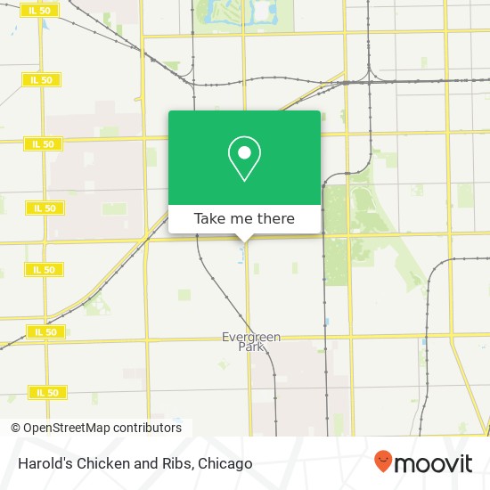 Harold's Chicken and Ribs map