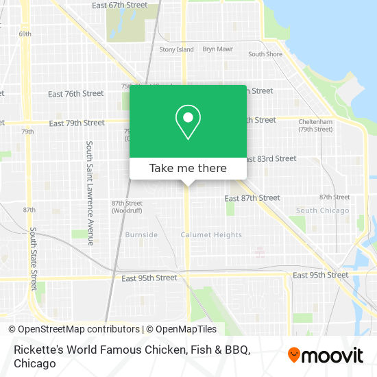 Rickette's World Famous Chicken, Fish & BBQ map