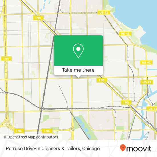 Perruso Drive-In Cleaners & Tailors map