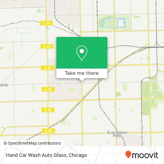 Mapa de Hand Car Wash Auto Glass