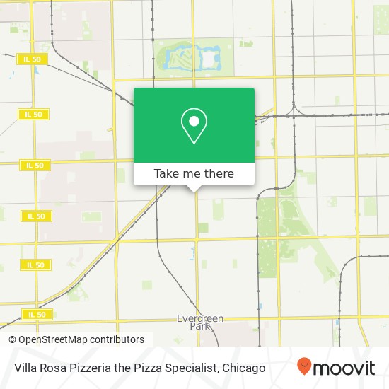 Villa Rosa Pizzeria the Pizza Specialist map