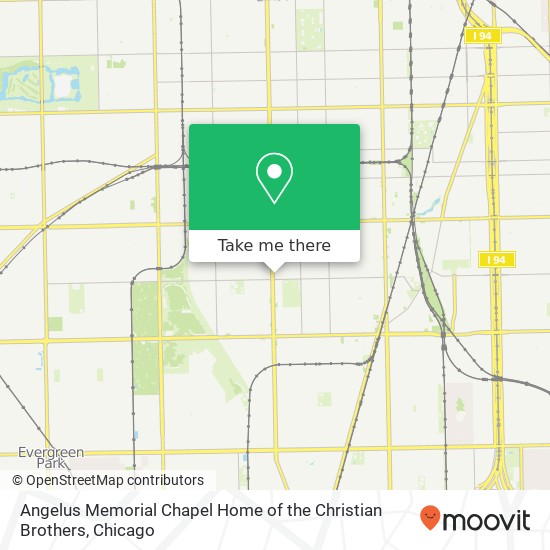 Angelus Memorial Chapel Home of the Christian Brothers map