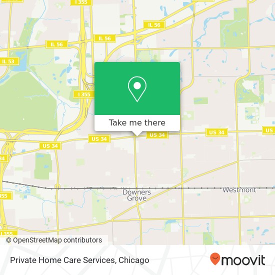 Mapa de Private Home Care Services