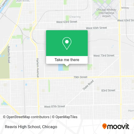 Reavis High School map