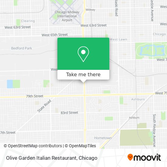 Mapa de Olive Garden Italian Restaurant