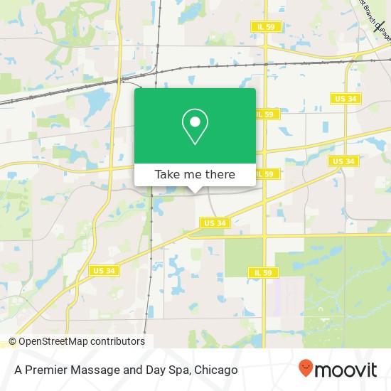 A Premier Massage and Day Spa map