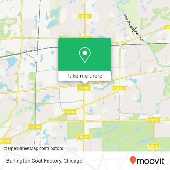 Mapa de Burlington Coat Factory