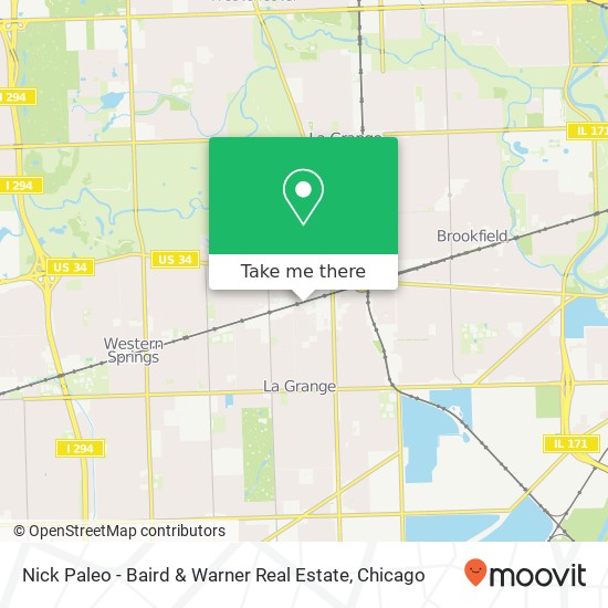 Nick Paleo - Baird & Warner Real Estate map