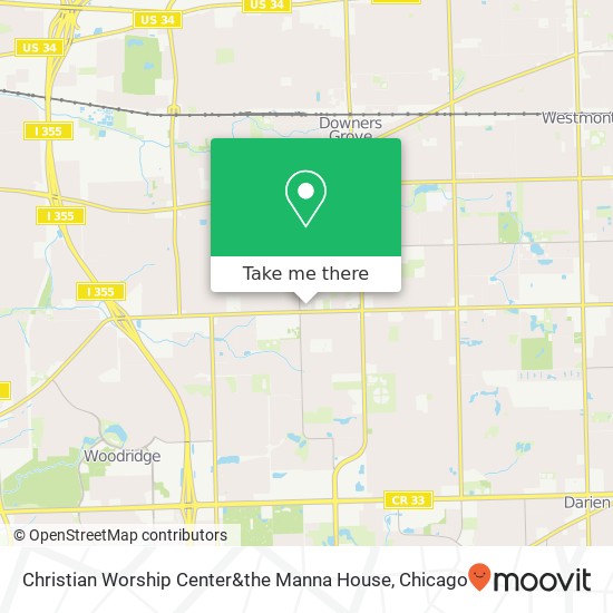 Christian Worship Center&the Manna House map