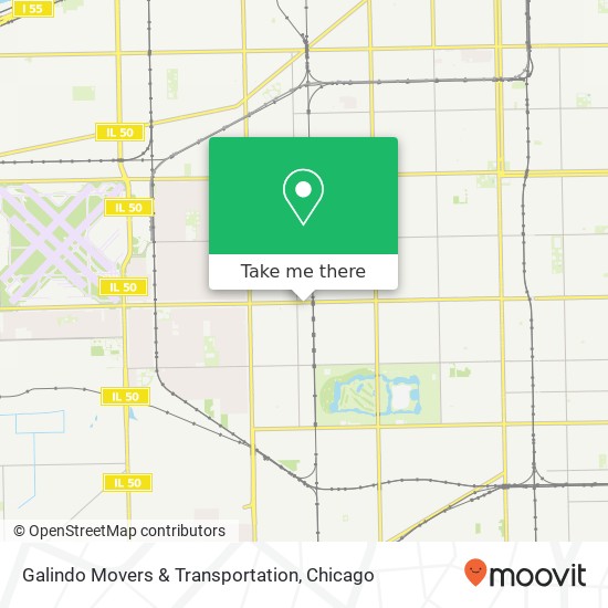 Galindo Movers & Transportation map